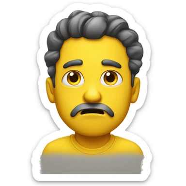 Yellow fed up  sticker