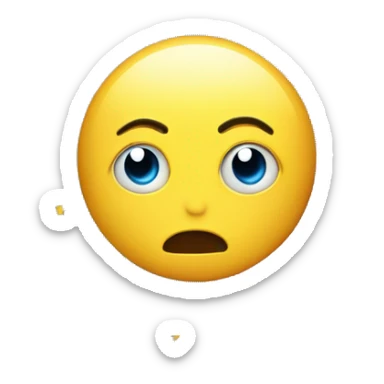 Dizzy with floating stars around head and spiraling eyes sticker