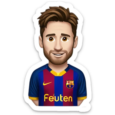 Leo Messi Barcelona Player fútbol camiseta sticker
