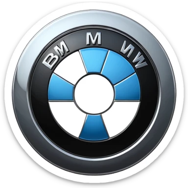 Hi detailing BMW logo sticker