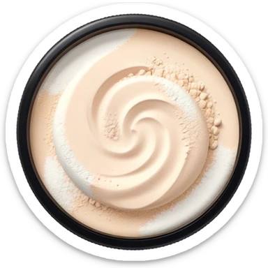 loose setting powder sticker