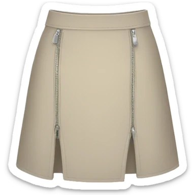 skirt with zip sticker