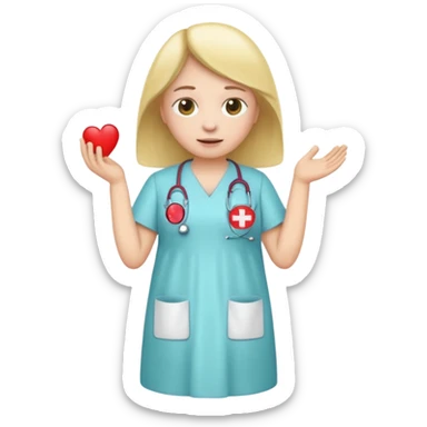 Emoji getting treatment for cystic fibrosis  sticker