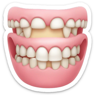 Braces on the teeth sticker