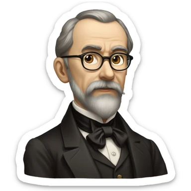  Nikolai Rimsky-Korsakov standing comically sticker