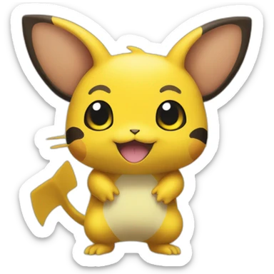 raichu pokémon sticker
