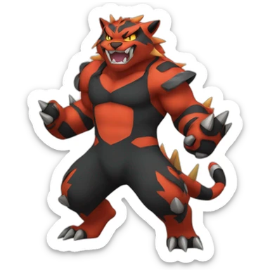 incineroar-pokemon sticker