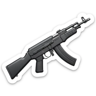 Kalashnikov assault rifle sticker
