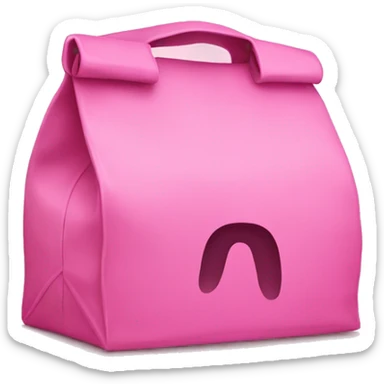 Pink lunch bag  sticker
