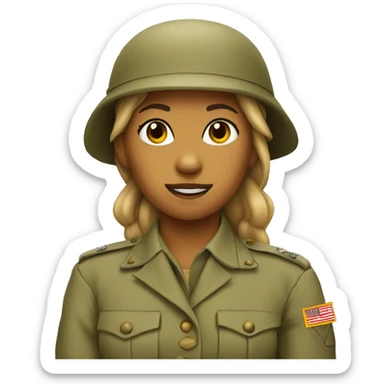 lioness in the army sticker