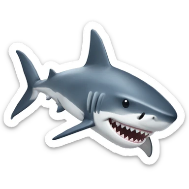 génère moi requin qui dort sticker