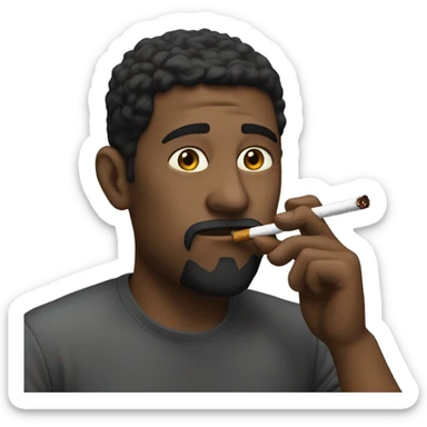 Me smoking a cig sticker