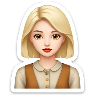 fashionable young woman sticker