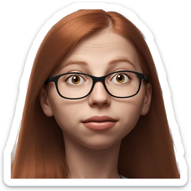 realistic portrait of a girl sticker