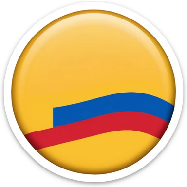 Bandera de colombia circular sticker