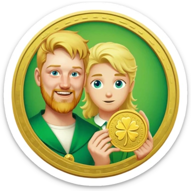 Golden Token sticker