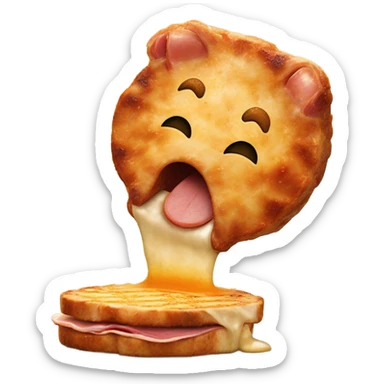 Pork chop playing basketball sticker