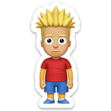 Bart simpson sticker
