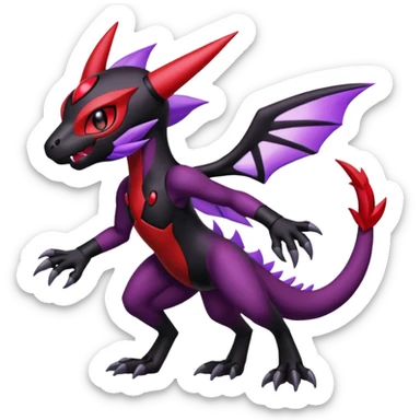 Meloetta-Guilmon-Darkrai-Pokémon-Digimon-Fakémon-fusion-hybrid-creature sticker