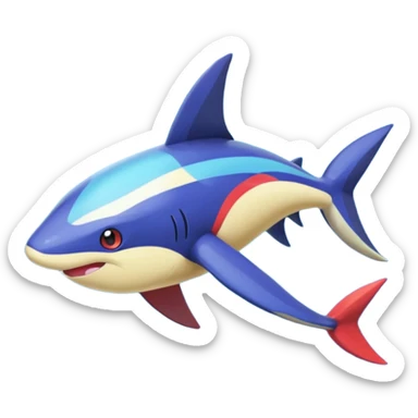 Meloetta-Sharpedo-Kyogre-Pokémon-Fakémon-fusion-hybrid-creature sticker