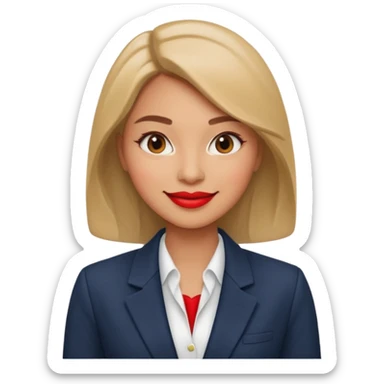 business woman sticker