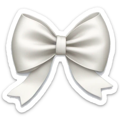 white bow sticker