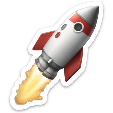 a not running rocket sticker