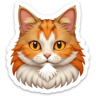 A cat wearing a crop top  sticker