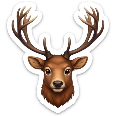 Britush stag big boy  sticker