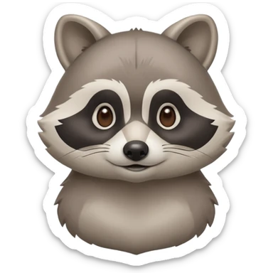 Calm, friendly raccoon mascot for an educational app.
Soft rounded shapes, gentle face, no sharp edges.
Minimal details, clean outline, neutral cool colors.
Relaxed, supportive expression.
Simple, slightly chubby body, easy to animate.
ASD-friendly, calm guide vibe n cute. sticker