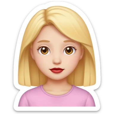 “Emoji girl, soft girl aesthetic sticker