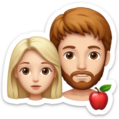 Adam and Eve sticker