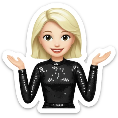 Nicky Bryne from Westlife with black sequin outfit sticker