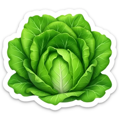 green lettuce sticker