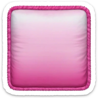Pink fur blanket square ombre sticker