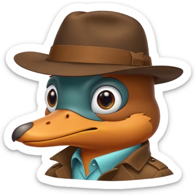 Agent perry the platypus  sticker