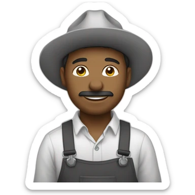 black and white grapevine grower sticker