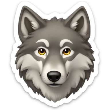 Wolf houling sticker