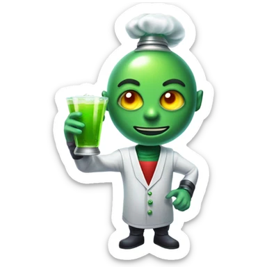 martian barman sticker