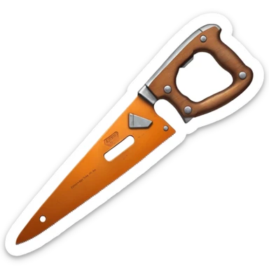 säge mit griff sticker