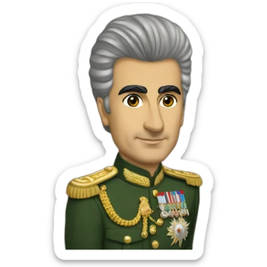 Mohamad Reza pahlavi sticker