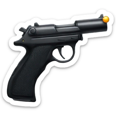 Black BB gun  sticker