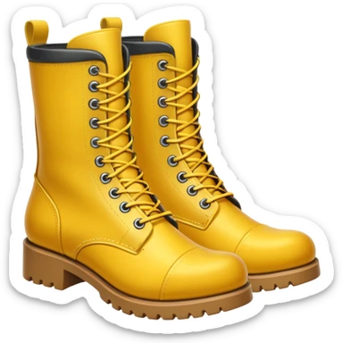 constructor yellow boots sticker