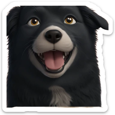 curious cat and dog duo sticker