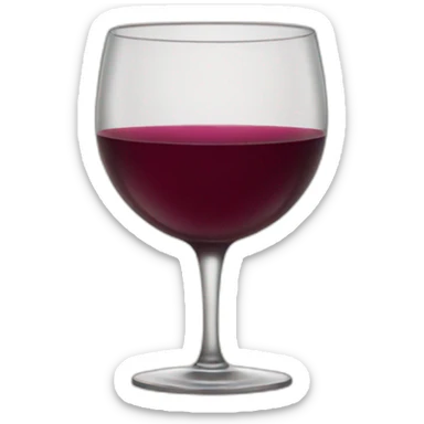 wine cup sticker