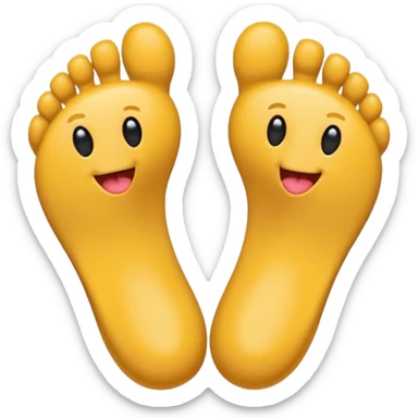 Des pieds avec une langue  sticker