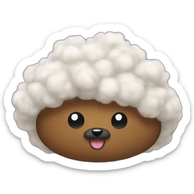 Floofy poop sticker