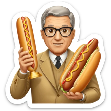 Vince Lombardi, trophy hot dog sticker