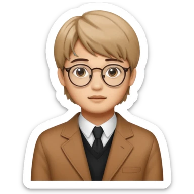 kim taehyung do bts moreno de óculos  sticker