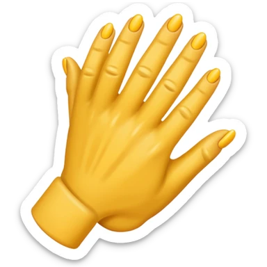 Una mano con 3 dedos sticker